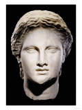 A Greek Marble Female Head  Classical Period  circa Mid 4th Century