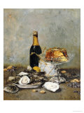 Oysters  Cake and a Bottle of Champagne  1891
