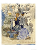 Ladies Seated on a Bench
