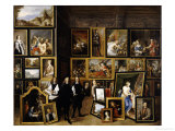 Archduke Leopold Wilhelm in His Picture Gallery  with the Artist and Other Figures