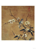 Blue Bird on a Plum Branch with Bamboo (13th/14th Century)