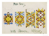 Orvieto Cathedral  a Sheet of Studies of Mosaic Bands  1891