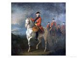 An Equestrian Portrait of King George III  Wearing the Order of the Garter