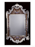 A Venetian Glass Framed Wall Mirror  Late 19th or Early 20th Century