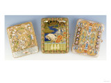 Three Silver-Gilt and Enamel Cigarette Cases