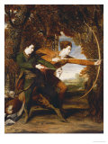 The Archers: a Double Portrait of Colonel John Dyke Acland and Thomas Townsend  1769