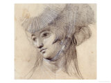 Portrait Study of a Woman  Probably Mrs Fuseli  Her Head Inclined to the Left