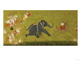 Maharaja Jagat Singh Pursuing an Escaped Elephant