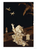 A Fine Framed Roironuri Panel in Gold and Black Hiramakie  Meiji Period
