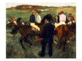 Racehorses (Leaving the Weighing)  circa 1874-78