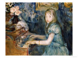 Lucie Leon at the Piano  circa 1892