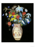 Large Bouquet on a Black Background  circa 1910
