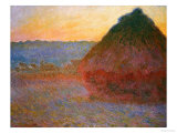 Haystacks  Pink and Blue Impressions  1891