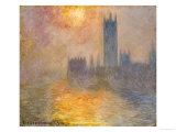 Parliament at Sunset  1904