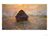 Haystacks  Sun on the Mist