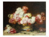 Chrysanthemum and Other Flowers in a Bowl
