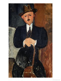 Seated Man (Leaning on a Cane)  1918