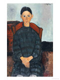 A young Girl with a Black Apron  1918