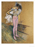 A Dancer Adjusting Her Leotard
