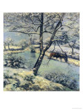 Winter at Montfoucault with Snow  1875