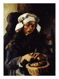 A Farmer from Neunen  Peeling Potatoes  c1885