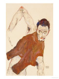 Self Portrait in a Jerkin with Right Elbow Raised  1914