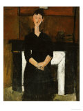 Woman Sat by a Fireplace  1915