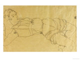 Young Woman Lying on Her Back  1915