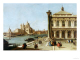 Entrance to Grand Canal  Venice  with Piazzetta and the Church of Santa Maria Della Salute