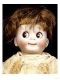 Detail of a Bisque-Headed Googlie Eyed Character Doll