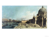 The Entrance to the Grand Canal  Venice  Looking East  with the Church of Santa Maria Della Salute