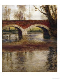 A River Landscape with a Bridge