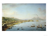 View of Naples from Posillipo with the Riviera Di Chiaia