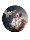 Girl Holding a Dove (Said to Be Portrait of Marie-Catherine Colombe)