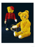 A Schuco Rich Golden Plush Covered Teddy Bear and a Schuco 