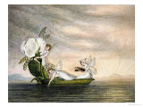 Fairies Floating Downstream in a Peapod