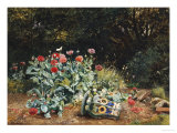 Summer Flowers in a Quiet Corner of a Garden  1882
