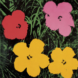 Flowers  1964 (Red  Pink and Yellow)