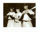 Joe DiMaggio  Mickey Mantle and Ted Williams  1951
