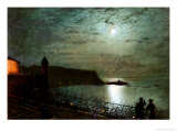 Scarborough by Moonlight from the Steps of the Grand Hotel