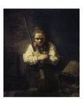 A Girl with a Broom