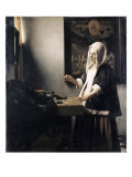 Woman Weighing Gold