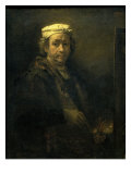 Self Portrait in Front of an Easel