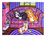 Cozy Couch Cats