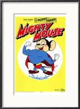 "Mighty Mouse" Pre-made-framed Framed Art Print