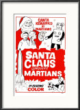 "Santa Claus Conquers the Martians" Pre-made-framed Framed Art Print