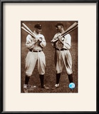 "Ty Cobb and Shoeless Joe Jackson - ©Photofile" Pre-made-framed Framed Art Print