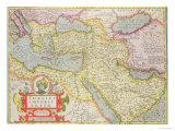 Map of the Turkish Empire  from the Mercator "Atlas" Published by Jodocus Hondius Amsterdam  1606