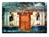 A Door Flanked by Two Guards  from the Tomb of the Augurs  5th Century BC