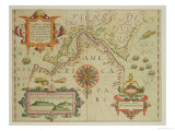 Map of the Magellan Straits  Patagonia  from the Mercator "Atlas"